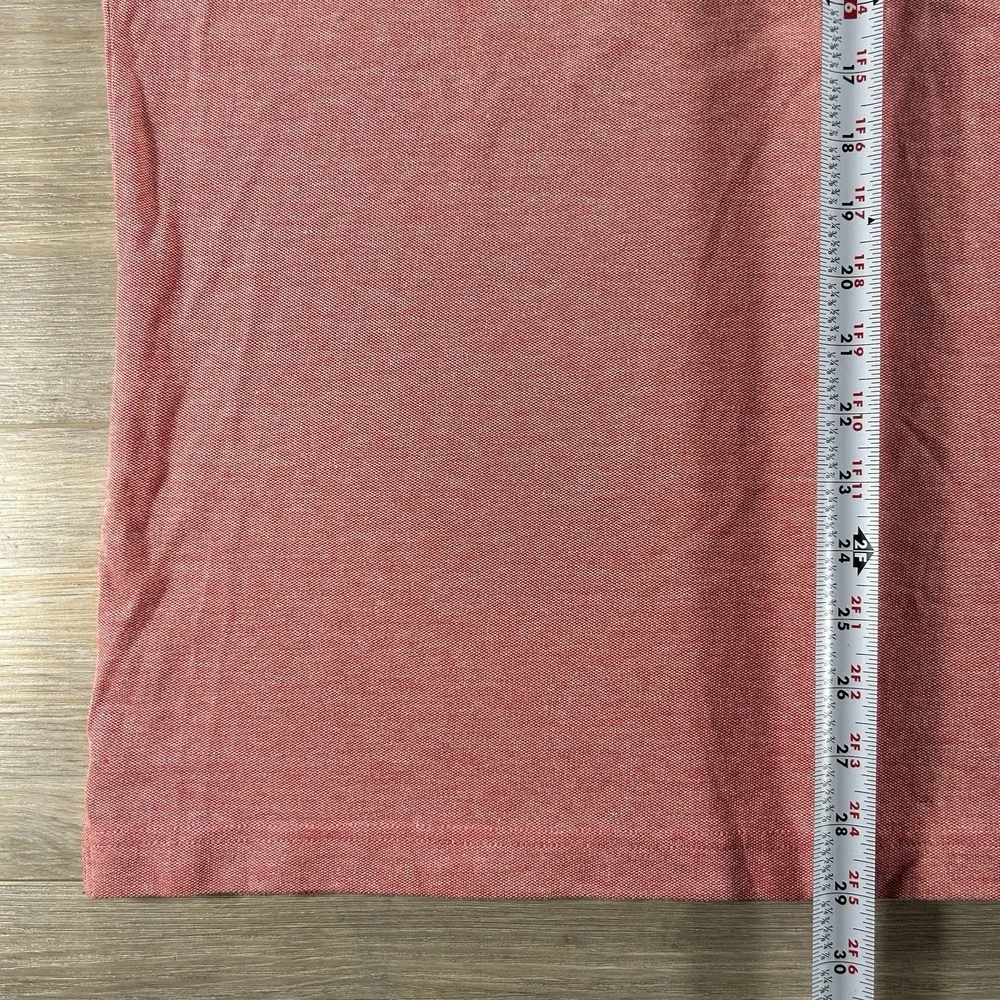 Banana Republic Mens XL Performance Pique Polo Shirt Stripe Pocket Logo